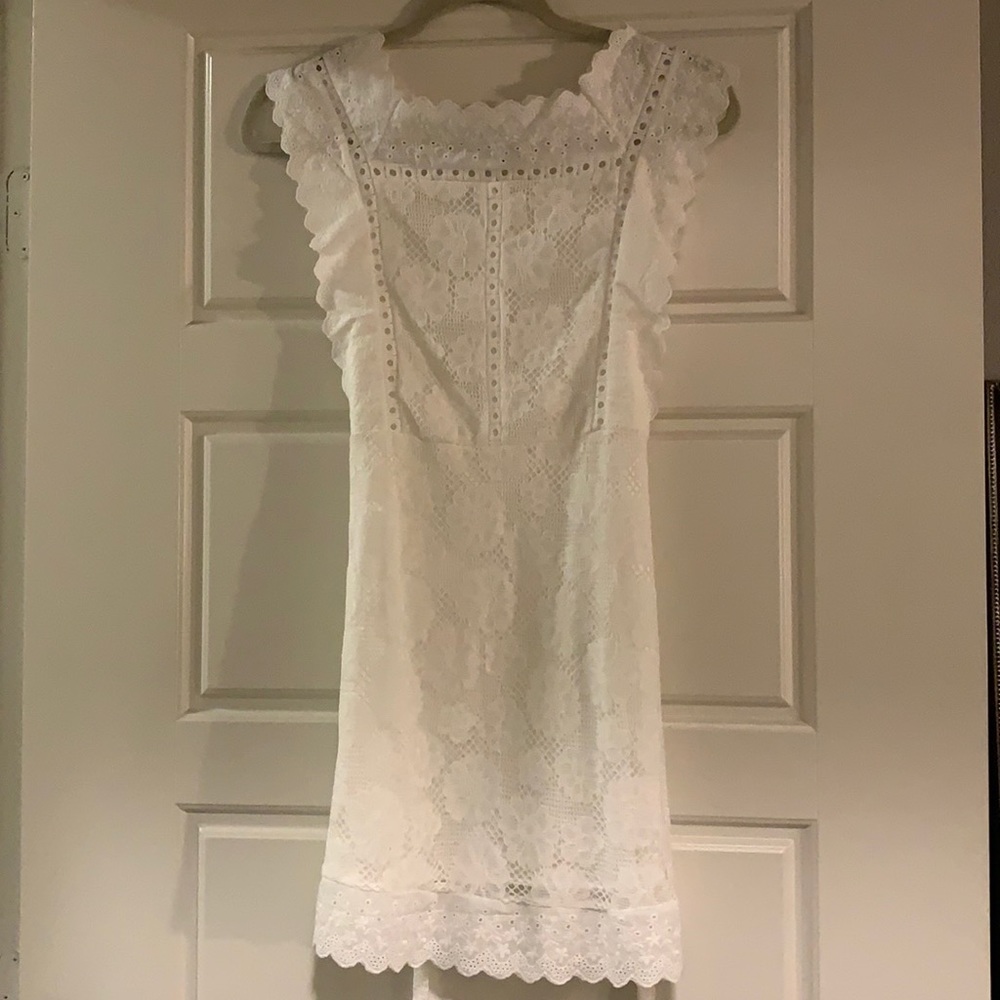 Laced white dress